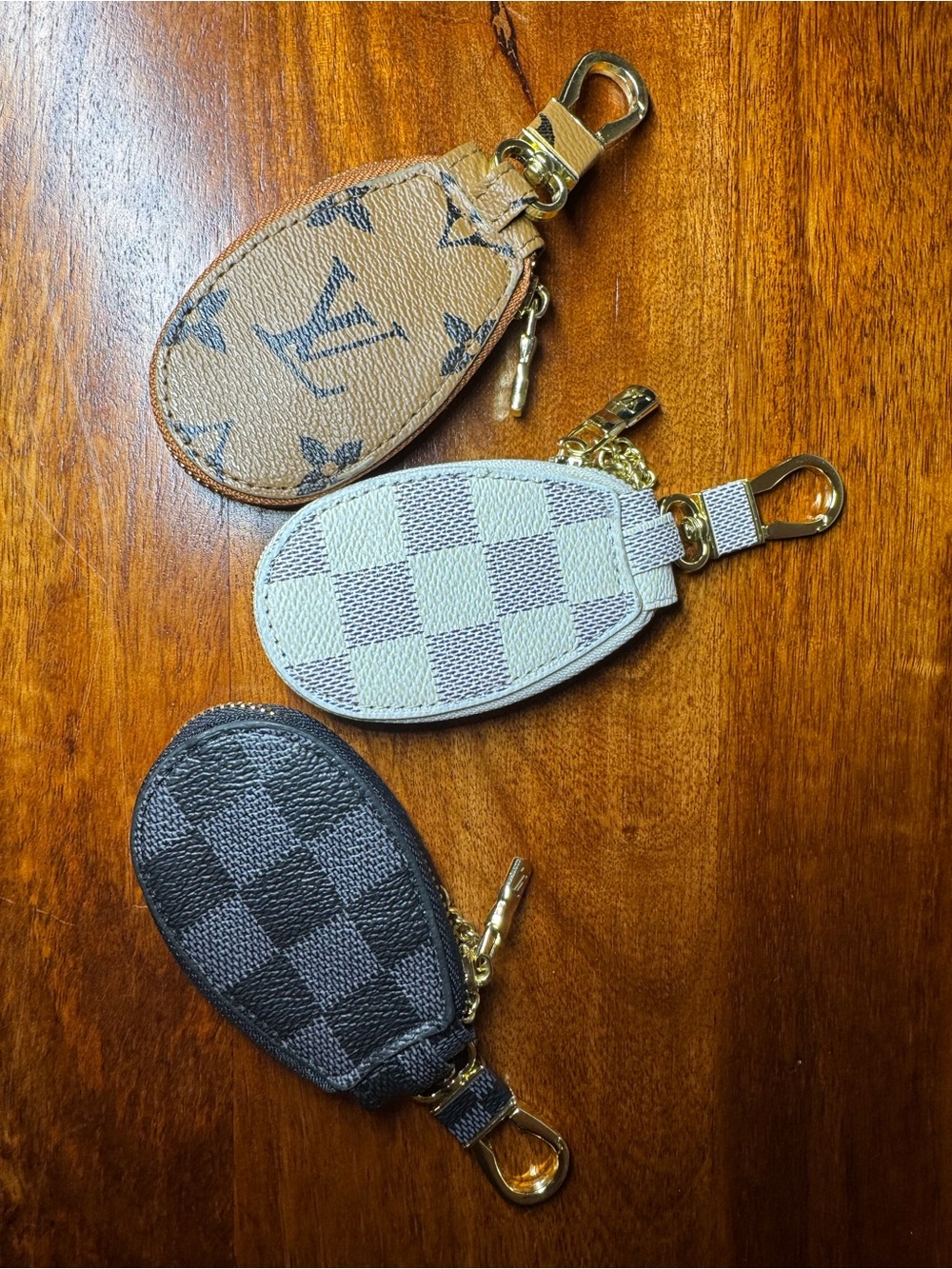 3 Key Rings. Sold together as a set. No brand.